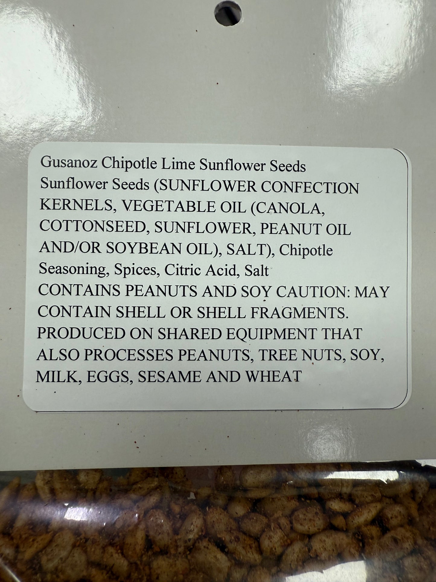 Gusanoz Chipotle Lime Sunflower Seeds (Kernels - No Shell)