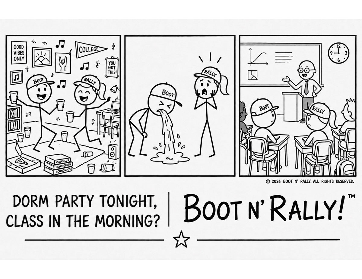 Boot N' Rally College Dorms Shirt