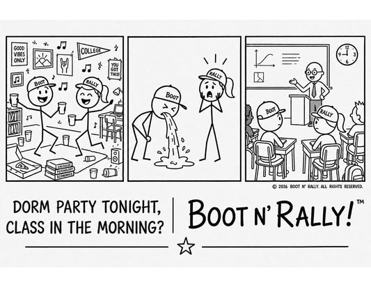 Boot N' Rally College Dorms Shirt