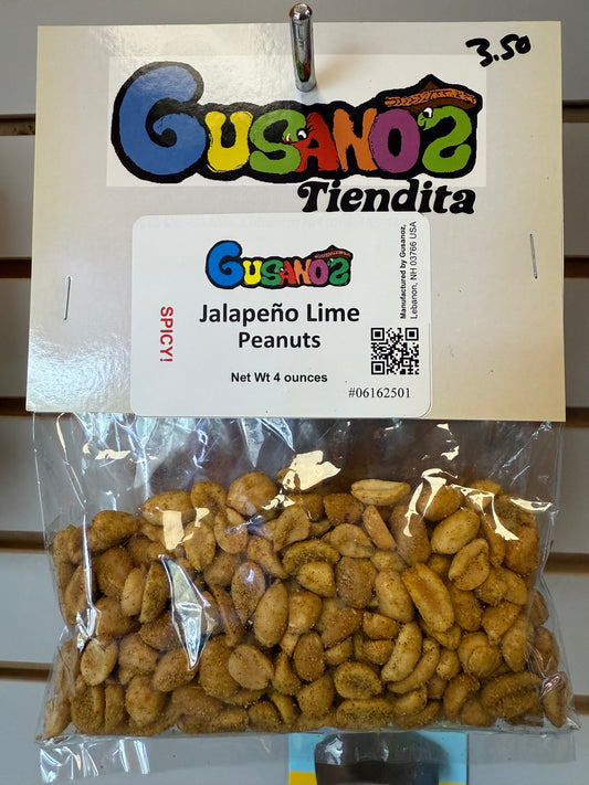 Gusanoz Jalapeno Lime Peanuts 4 oz.