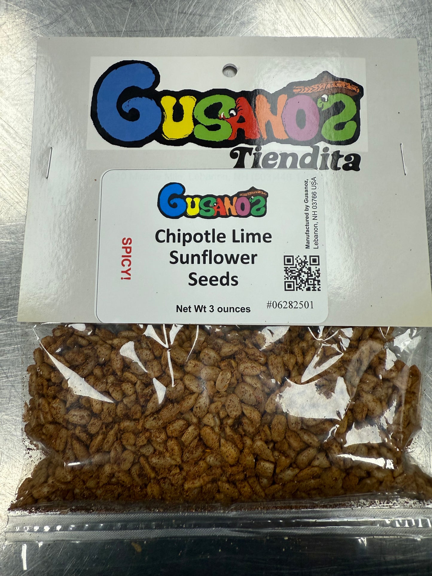 Gusanoz Chipotle Lime Sunflower Seeds (Kernels - No Shell)