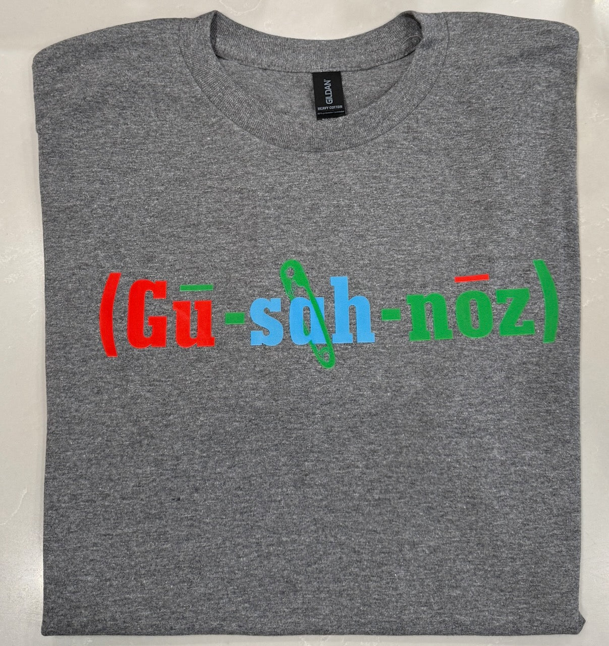 Gu-Sah-Noz Phonetic Shirt Gray (Front Only)